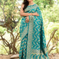 Joban Fashion Green Banarasi Soft Pure Handloom Banarasi Silk Saree | Swadesiicart