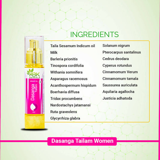 KBK Herbals Dasanga Tailam Women - Swadesiicart