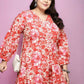 Ahalyaa Women's Traditional wear Tunic - Red | Swadesiicart