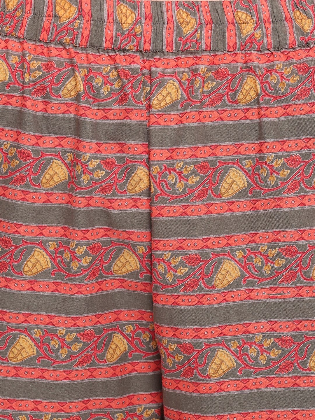 NOZ2TOZ Women Yellow, Grey Kurta With Palazzo & Dupatta (3pcs Set) - Swadesiicart