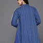 Ahalyaa Women Blue Cotton Printed Tunic | Swadesiicart