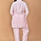 Morchari Women And Hand Embroidery Co-Ords-Pink - Swadesiicart
