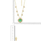 Natural Stones Antique Finish Earrings and Necklace set - Ruby Raang | Swadesiicart
