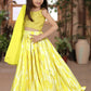 Aayaa Designer Heavy Sequance Work Kids Lehenga Choli - Yellow