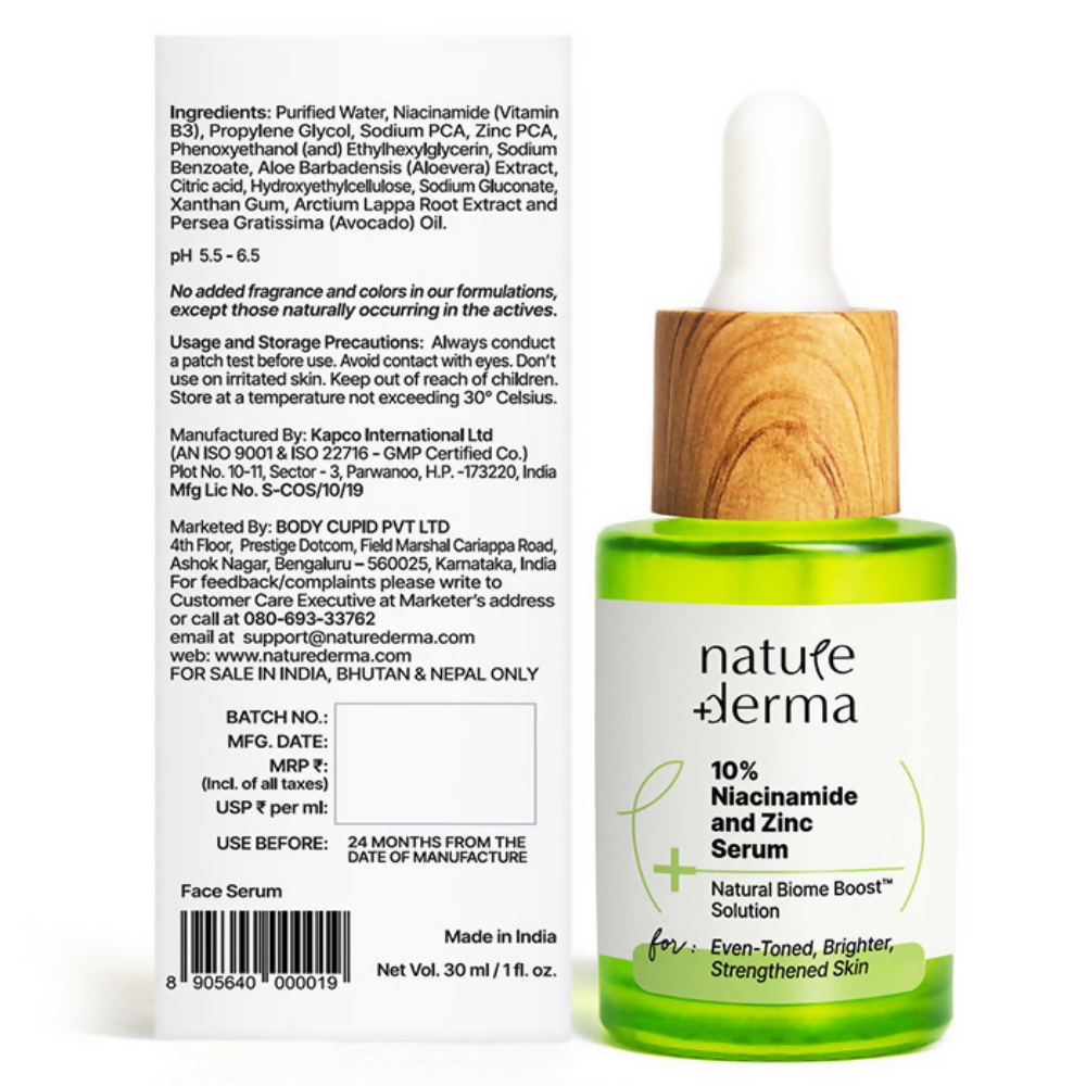 Nature Derma 10% Niacinamide & Zinc Serum | Swadesiicart