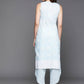 Ahalyaa Women's Traditional Wea Kurta Set - Aqua | Swadesiicart