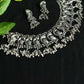 Mominos Fashion Johar Kamal Oxidised Silver-Plated Brass Finish Peacock Choker For Women (Silver) | Swadesiicart