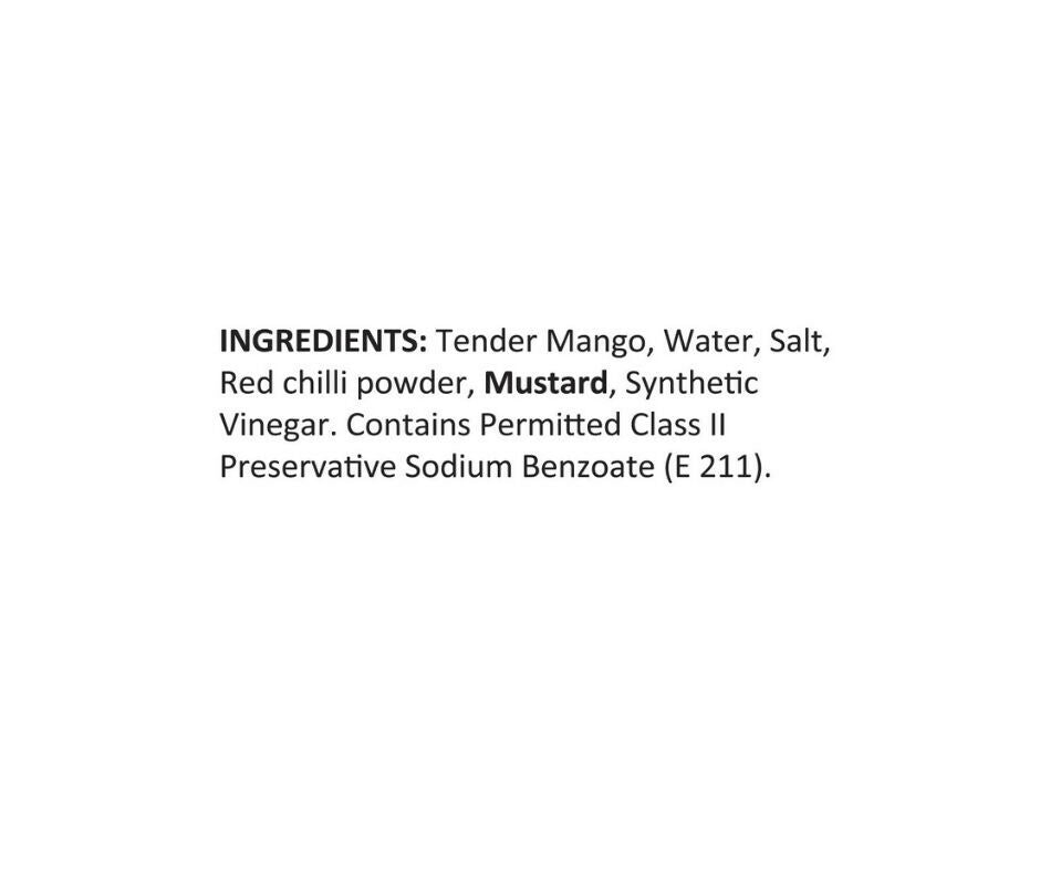 Tasty Nibbles Tender Mango Pickle - Swadesiicart