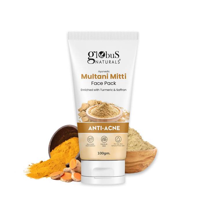 Globus Naturals Anti Acne Multani Mitti Face Pack - Swadesiicart