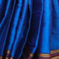 Very Much Indian Handloom Cotton Viscose Ilkal Saree - Royal Blue | Swadesiicart