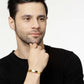 NVR Men Gold Stainless Steel Cuff Bracelet - NR Retail-NVR
