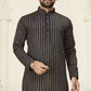 Anaita Black Jacquard Linen Cotton Straight Kurta