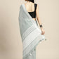Shree Shyam Fashion Linen Sea Green Saree
