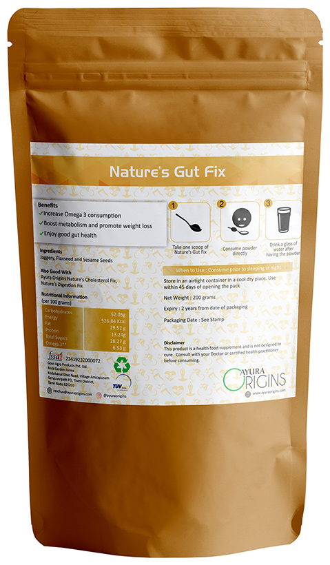 Ayura Origins Nature's Gut Fix Powder - Swadesiicart
