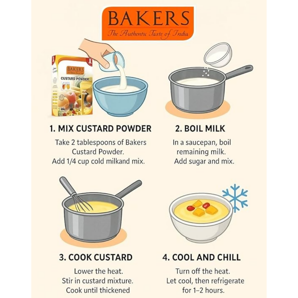 BAKERS Custard Powder - pineapple