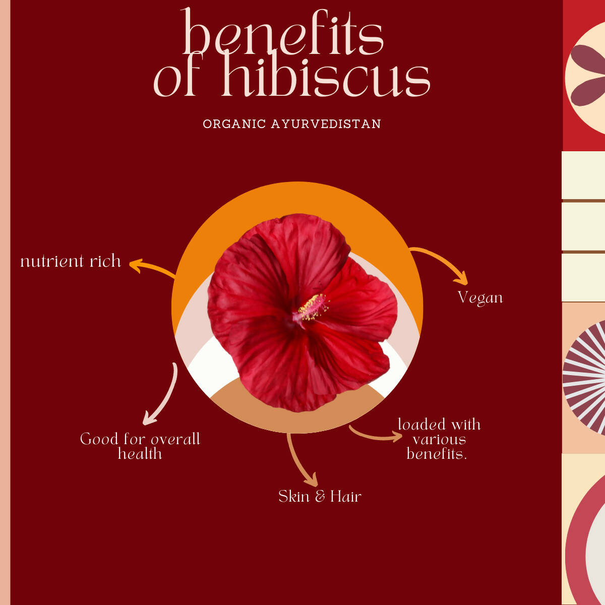 Organic Ayurvedistan Hibiscus Powder - Swadesiicart