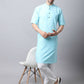 Even Apparels Black Pure Cotton Men's Kurta With Band Collar | Swadesiicart