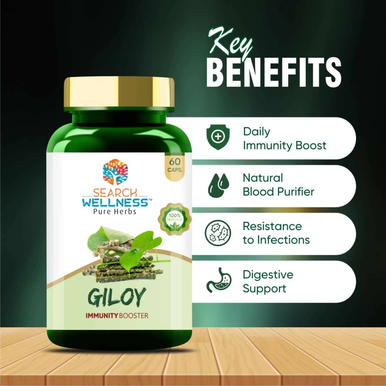 Search Wellness Giloy Capsules - Swadesiicart