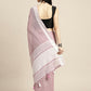 Shree Shyam Fashion Linen Purple Saree
