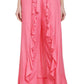 Asmaani Peach Color Plain Ruffle Palazzo