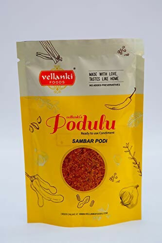 Vellanki Foods Combo Powders - Rasam Podi, Sambar Podi, Kura Karam (250 gms Each) - Swadesiicart