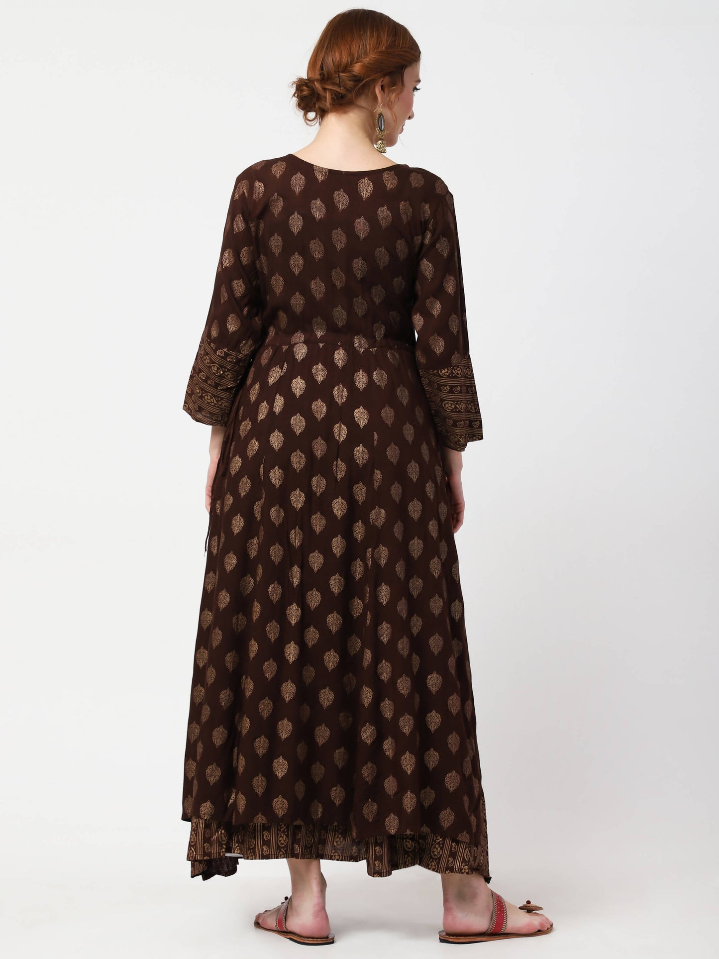 Cheera Double Layer Anarkali Dress - Swadesiicart
