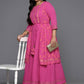Ahalyaa Women's Traditional wear Ethnic Dress - PINK | Swadesiicart