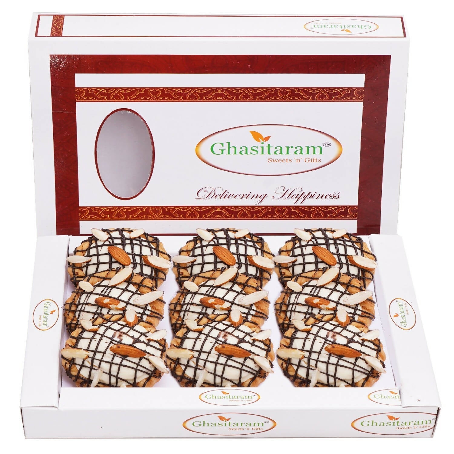 Ghasitaram Chocolate Filled Chandrakala | Swadesiicart