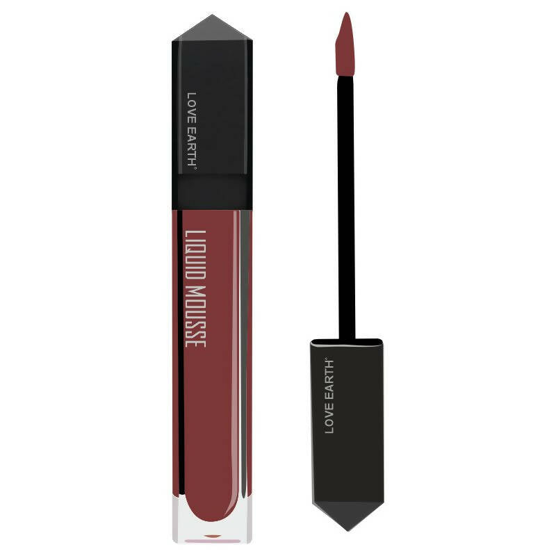 Love Earth Liquid Mousse Lipstick - Irish Coffee | Swadesiicart