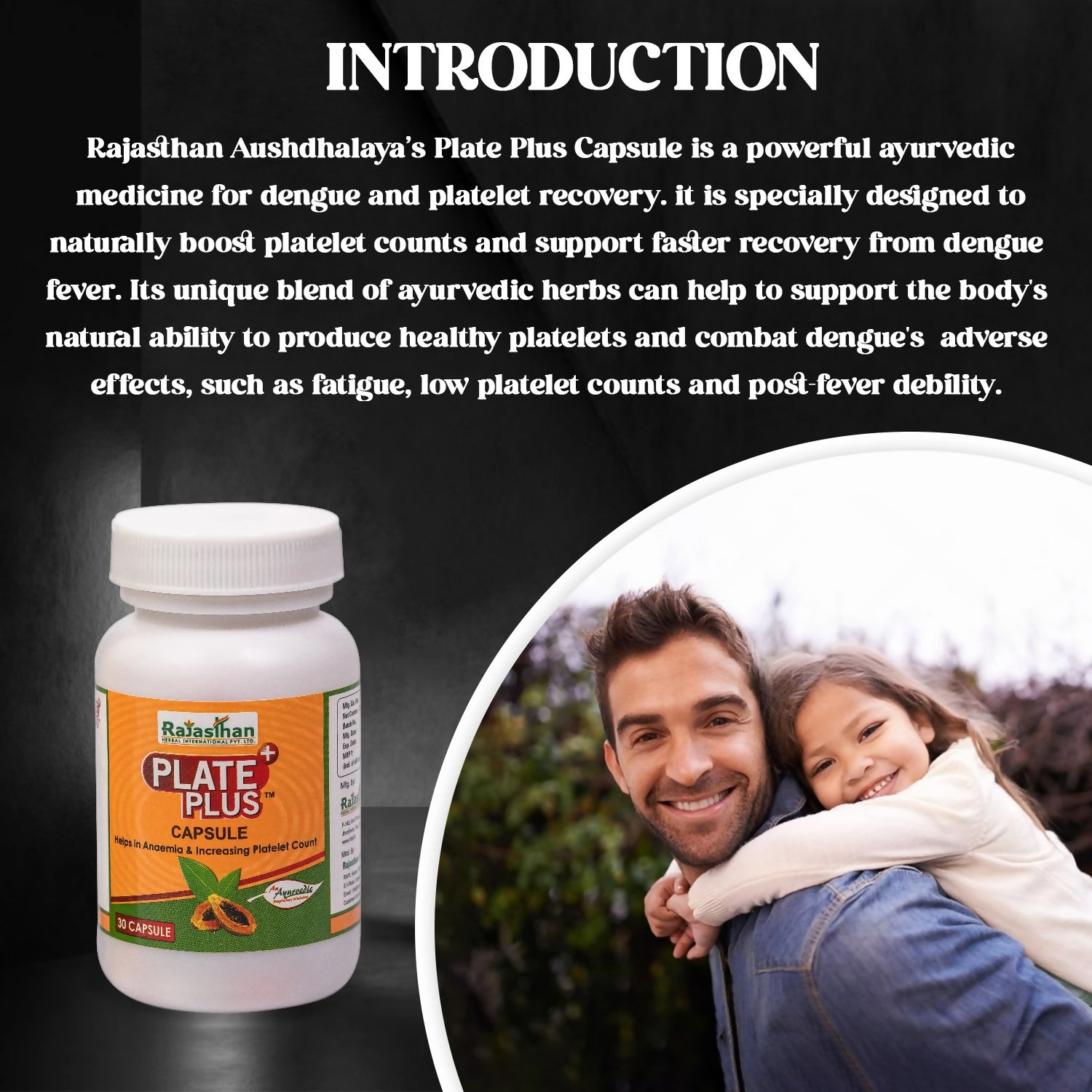 Rajasthan Herbals Plate Plus Capsules | Swadesiicart