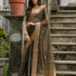 Vishnu Weaves Women's Coffee Soft Tissue Silk Zari Woven Saree with Blouse - Swadesiicart