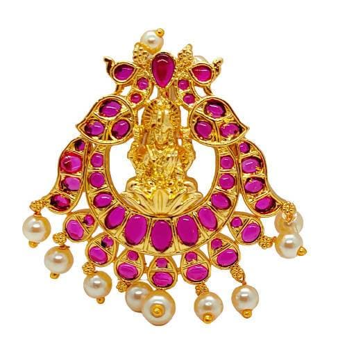 Pink Kemp Temple Pendant | Swadesiicart