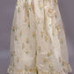 Lil Drama Mishti Off White Lehanga Choli Dupatta Set For Girls | Swadesiicart