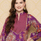 Ahalyaa Women's Traditional Wear Co-ods - Purple | Swadesiicart