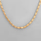 VOJ Gold-Polished Biscuit Shaped Chain For Men | Swadesiicart