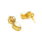 Gold Toned Kundan Earrings - Ruby Raang | Swadesiicart