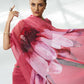 Burgundy Organza Designer Printed Saree - Shezlin