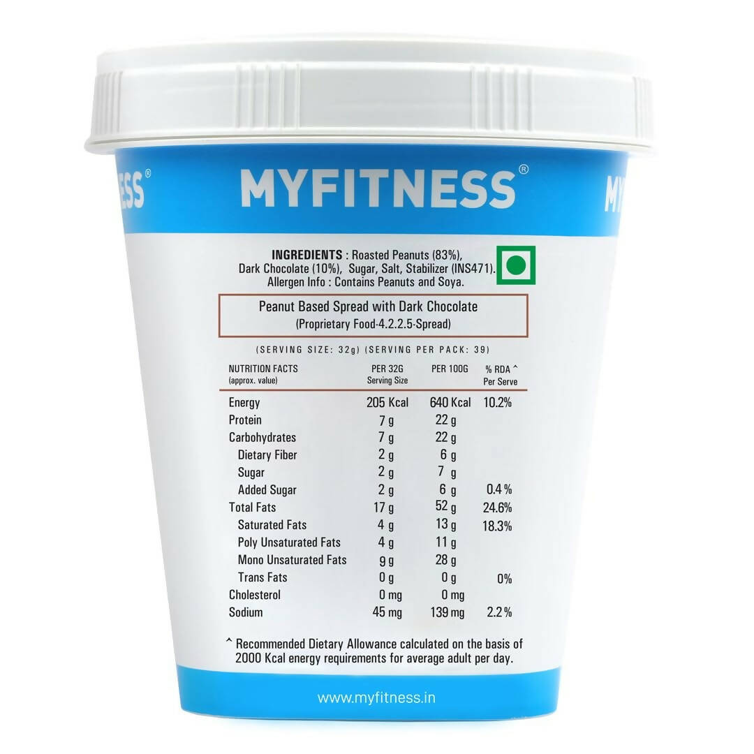 Myfitness Chocolate Peanut Butter Smooth - Swadesiicart