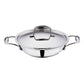 Vinod Platinum Triply Stainless Steel Kadai With Lid - Swadesiicart
