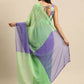 Ahalyaa Women's Traditional Semi Stitch Saree - Fluorescent Green | Swadesiicart