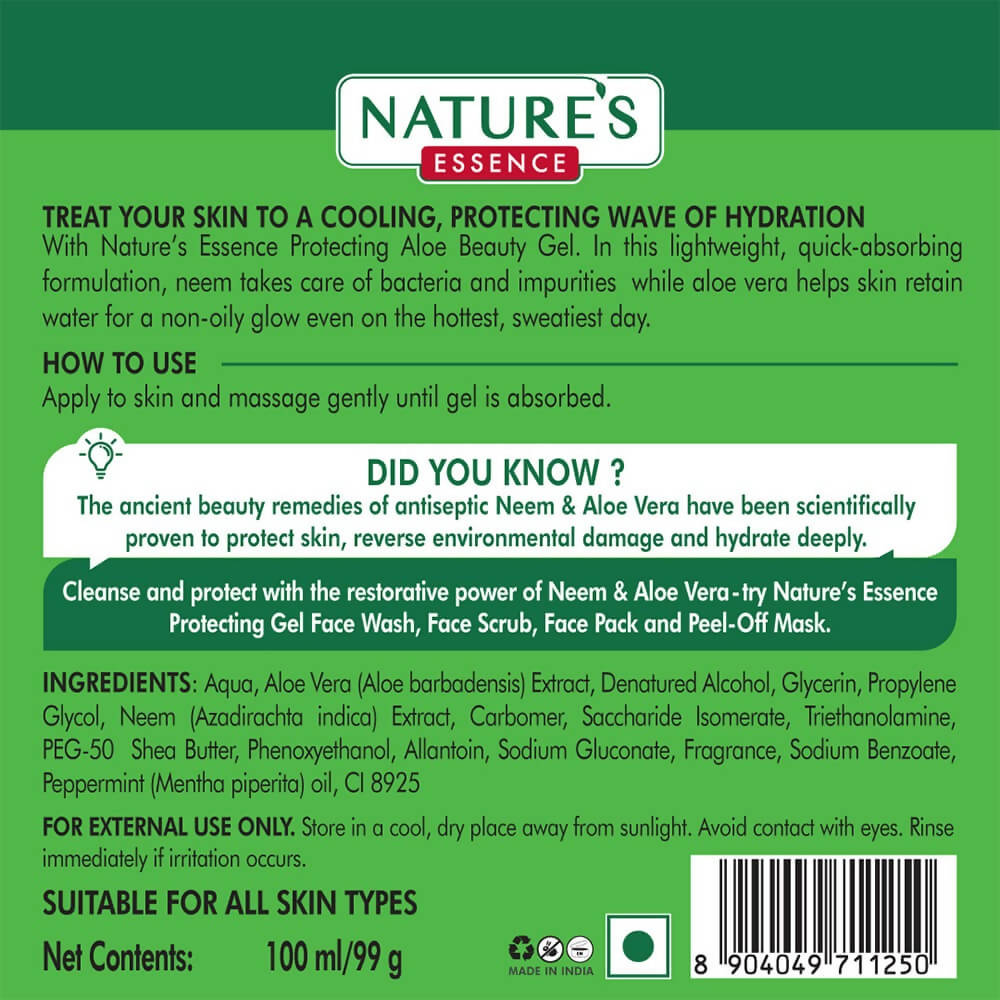 Nature's Essence Aloe Beauty Gel With Neem - Swadesiicart