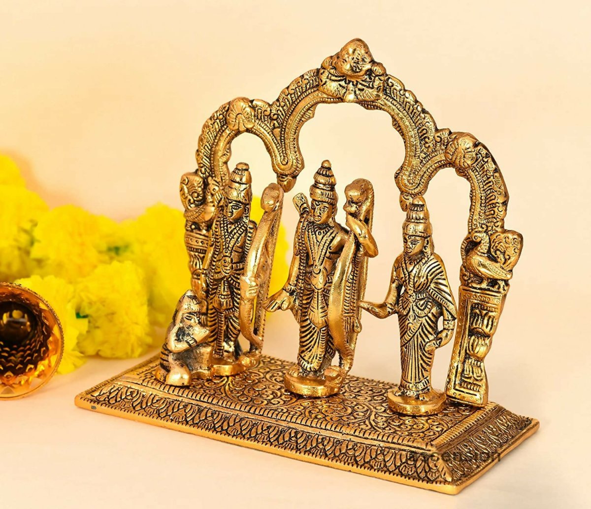 Ascension Metal Lord Ram Darbar Idol - Swadesiicart