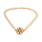 Kundan & Pearl Neckpiece (Gold) - Ruby Raang | Swadesiicart