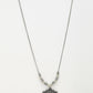 NVR Women's Silver-Toned Decent Floral Shape Pendant with Chain | Swadesiicart