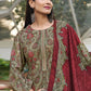 Jyoti Fashion Women's Green Velvet Digital Print with Resham Thread work Kurta with Trouser & Dupatta | Swadesiicart