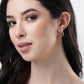 NVR Women Gold-Toned Circular Hoop Earrings | Swadesiicart