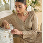 Anaita Beige Heavy Georgette Stitched Suit with Sequence & Diamond work