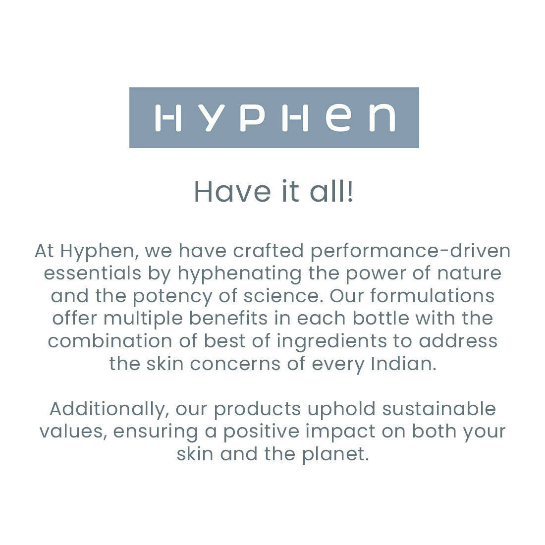 Hyphen By Kriti Sanon CMS (Cleanser, Moisturizer, Sunscreen) Normal to Dry Skin Combo | Swadesiicart