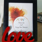 Art Street - Love Table Photo Frame Red & Black For Valentine's Day Gift