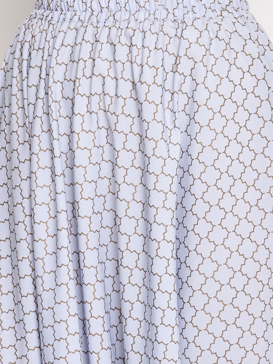 Ahalyaa Crepe Printed Top With Harem Pant | Swadesiicart